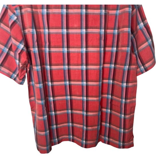Tommy Bahama Men's Red Plaid Short-Sleeve Button-Up Shirt XL - Picture 11 of 16
